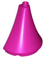 Duplo Building Roof Spire Half 4.5 x 2 x 4 in Magenta