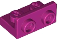 Bracket 1 x 2 - 1 x 2 Inverted in Magenta