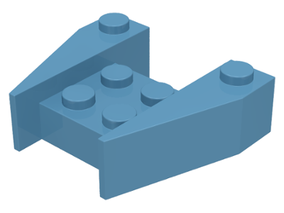 Brick Wedged 3 x 4 [No Stud Notches] in Maersk Blue