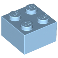 Brick 2 x 2 in Maersk Blue