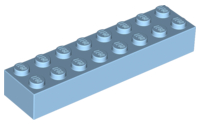 Brick 2 x 8 in Maersk Blue