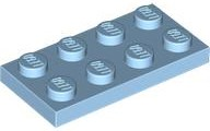 Plate 2 x 4 in Maersk Blue