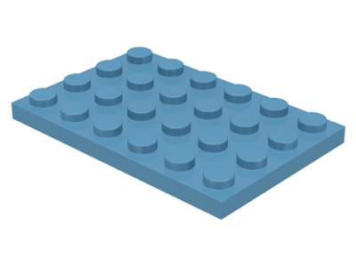 Plate 4 x 6 in Maersk Blue