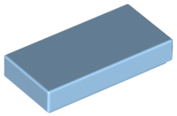 Tile 1 x 2 with Groove in Maersk Blue