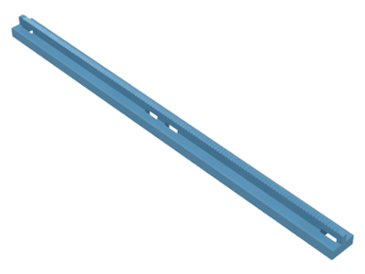 Vehicle Track, Train, Slotted Rail Straight in Maersk Blue