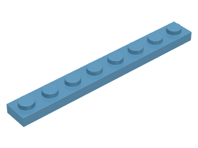 Plate 1 x 8 in Maersk Blue