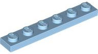 Plate 1 x 6 in Maersk Blue