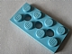 Technic Plate 2 x 4 [3 Holes] in Maersk Blue