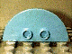 Duplo Plate 2 x 4 x 1/3 Half Circle with 2 Studs [Thin] in Maersk Blue