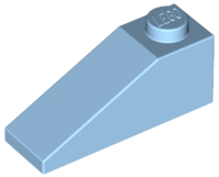 Brick Sloped 33° 3 x 1 in Maersk Blue
