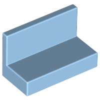 Panel 1 x 2 x 1 [Square Corners] in Maersk Blue