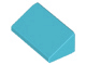 Brick Sloped 30° 1 x 2 x 2/3 in Maersk Blue