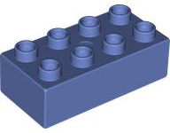 Duplo Brick 2 x 4 in Medium Violet