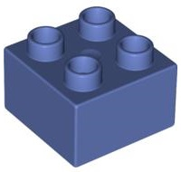 Duplo Brick 2 x 2 in Medium Violet
