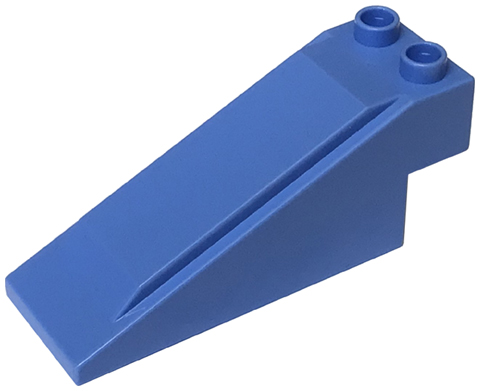 Duplo Road Section Slope with 2 Studs on Top in Medium Violet