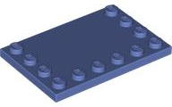 Plate Special 4 x 6, Studs on 3 Edges in Medium Violet