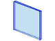 Glass for Window 1 x 4 x 3 in Trans-Medium Blue