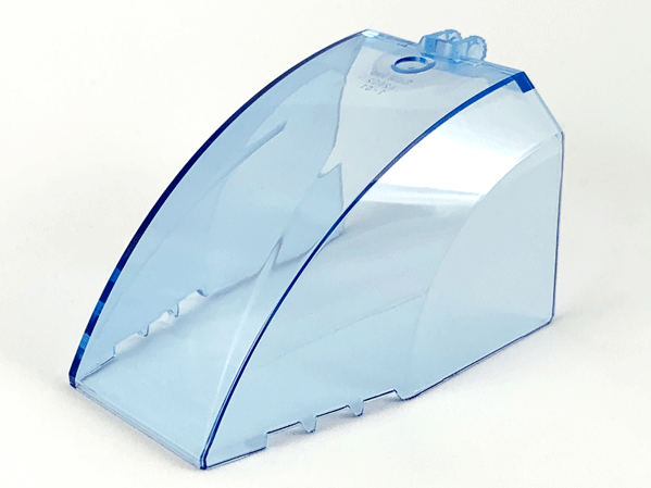 Windscreen 8 x 6 x 4 Canopy with Hinge in Trans-Medium Blue