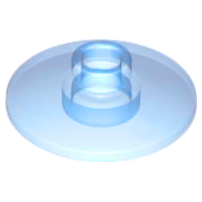 Dish 2 x 2 Inverted [Radar] in Trans-Medium Blue