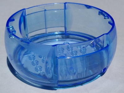 Pod, Center Barrel Section 10 x 10 x 3 1/3 X-Pod in Trans-Medium Blue