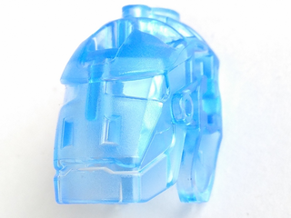 Large Figure Head Connector Block (Glatorian) in Trans-Medium Blue