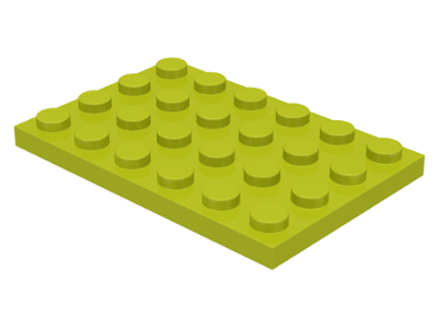 Plate 4 x 6 in Medium Lime