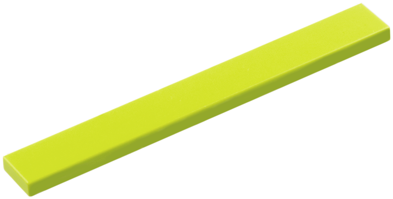 Tile 1 x 8 with Groove in Medium Lime