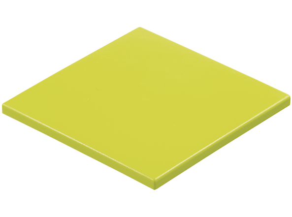 Tile 6 x 6 without Bottom Tubes in Medium Lime