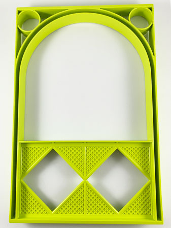 Scala, Building, Wall, Arched 18 x 2 x 22 2/3 in Medium Lime