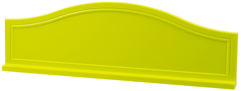 Scala, Bed Headboard 1 x 16 x 4 in Medium Lime