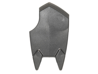 Shield Broad with Spiked Bottom and Cutout Corner in Pearl Dark Gray