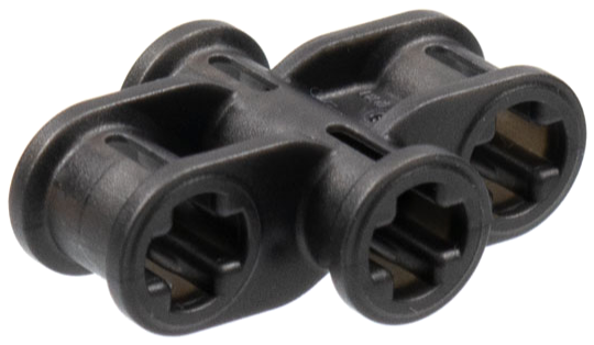 Technic Axle Connector 2 x 3 Quadruple in Pearl Dark Gray