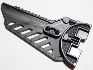 Large Figure Shield / Weapon with Half 'H' in Pearl Dark Gray