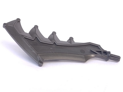 Large Figure Weapon Axe, Sword with Jagged Blade in Pearl Dark Gray
