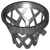 Sports Basketball Net with Axle in Pearl Dark Gray