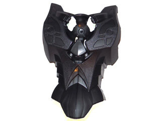 Large Figure Torso Cover, with Connector for Chi Orb (Zamor Sphere) in Pearl Dark Gray