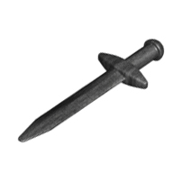 Weapon Sword / Greatsword Pointed with Thick Crossguard in Pearl Dark Gray