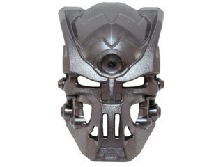 Large Figure Mask Skull in Pearl Dark Gray