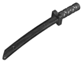 Weapon Sword / Katana / Shamshir with Capped Pommel [Square Guard] in Pearl Dark Gray