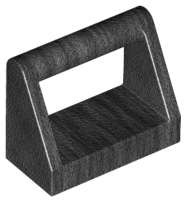 Tile Special 1 x 2 with Handle in Pearl Dark Gray