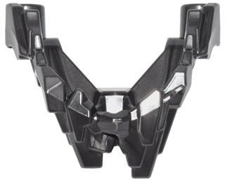 Large Figure Head, Lower Jaw in Pearl Dark Gray