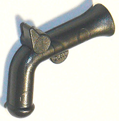 Weapon Gun / Pistol Flintlock in Pearl Dark Gray