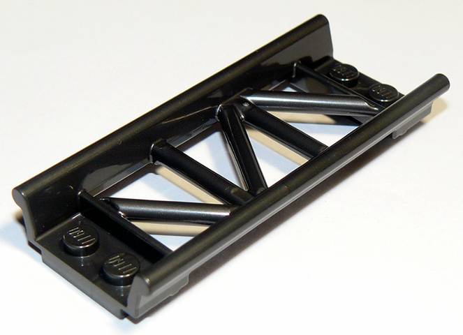 Vehicle Track, Roller Coaster Straight 8L in Pearl Dark Gray