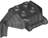 Plate Special, 2 x 2 Studs and Handle, Closed Ends (Mech Chest Plate / Armor) in Pearl Dark Gray
