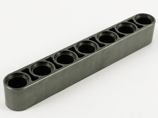 Technic Beam 1 x 7 Thick in Pearl Dark Gray