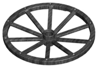 Wheel Wagon Giant (56mm D., 7 studs Dia.) in Pearl Dark Gray