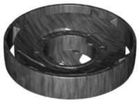 Rotor, Spinner, 10 Diameter in Pearl Dark Gray