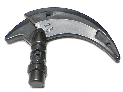 Weapon Scythe / Hook with Bar in Pearl Dark Gray