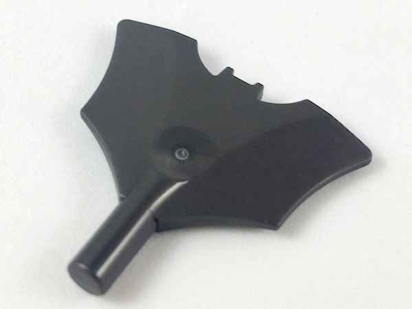 Weapon Batman Batarang with Bar Handle on Bottom in Pearl Dark Gray