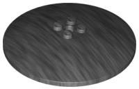Dish 8 x 8 Inverted [Radar], Solid Studs, Rounded Anti-stud Underside in Pearl Dark Gray
